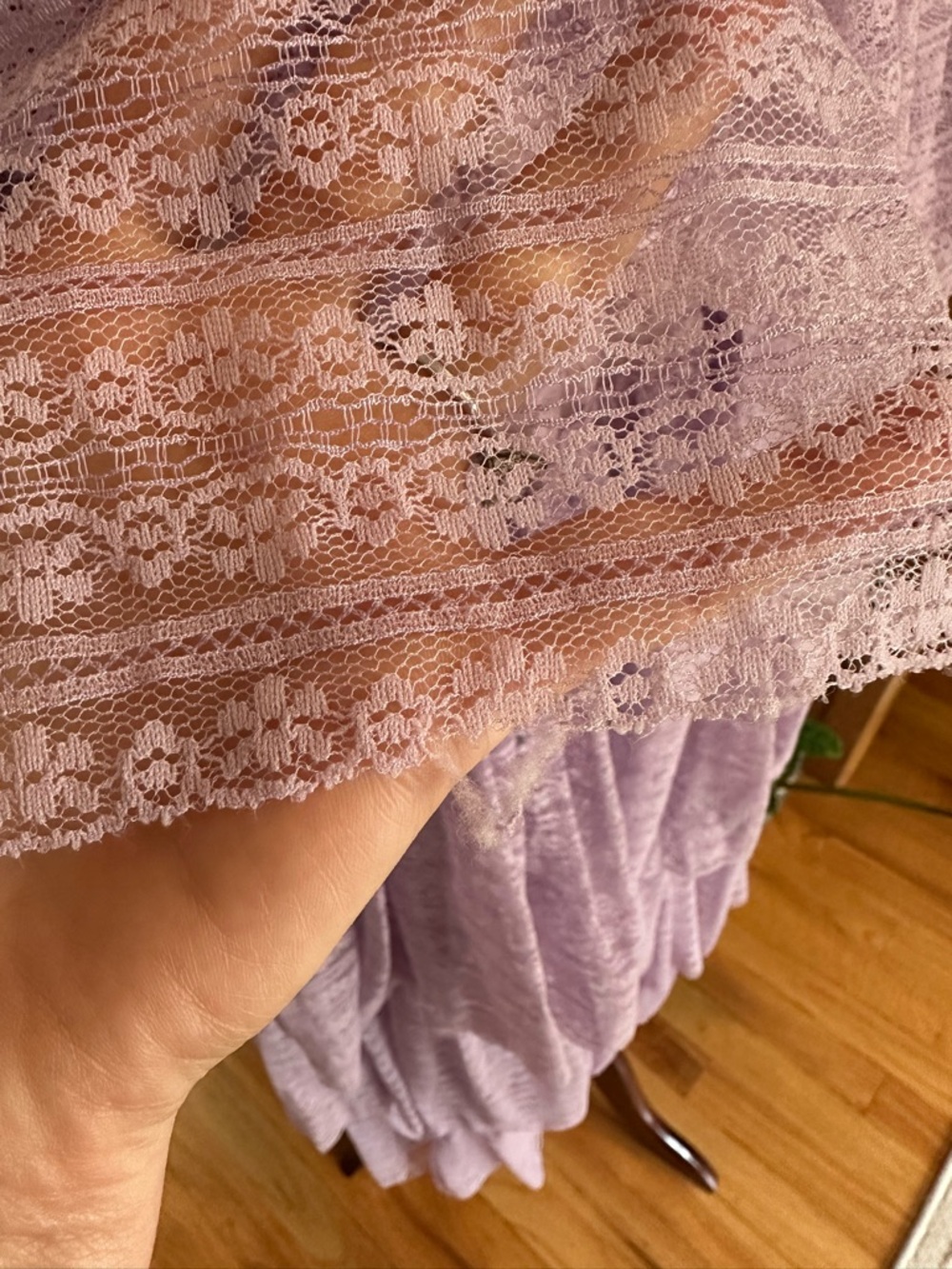 Free People Let’s Go Girls Convertible Slip / Maxi Skirt in Luxe Lilac XS - Picture 7 of 8